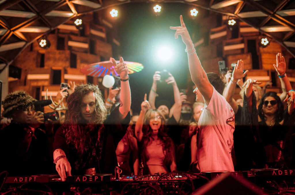 John Summit and Subtronics play their "Subjohnics" set at Ligthning in a Bottle 2025.