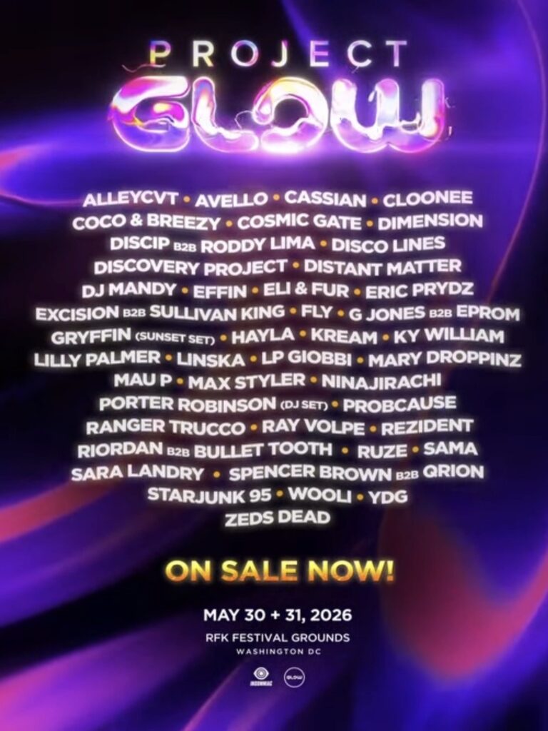 project glow fest lineup