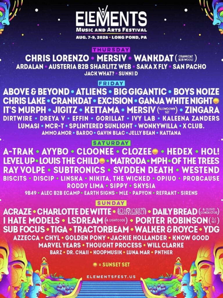 elements music & arts festival artist lineup